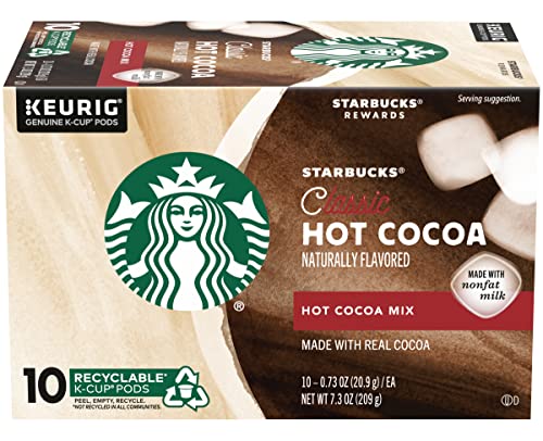 Starbucks Classic Hot Cocoa K-Cup Pods, Made With Real Cocoa & Nonfat Milk, K-Cup Pods For Keurig Brewing System thumb #1