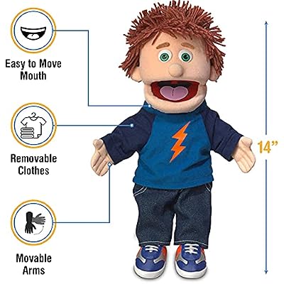 14 بوصة تومي، فتى الخوخ، دمية يدوية، من إنتاج Silly Puppets