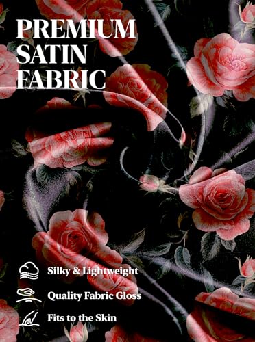 Artfasion Women Silky Floral Robes: Long Satin Bathrobes Sleepwear Loungewear4