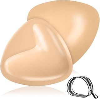 Double-Sided Sticky Bra Inserts - Invisible Lift Adhesive Bra Pads - Triangle Push Up Pads - Reusable & Washable Breast Pads
