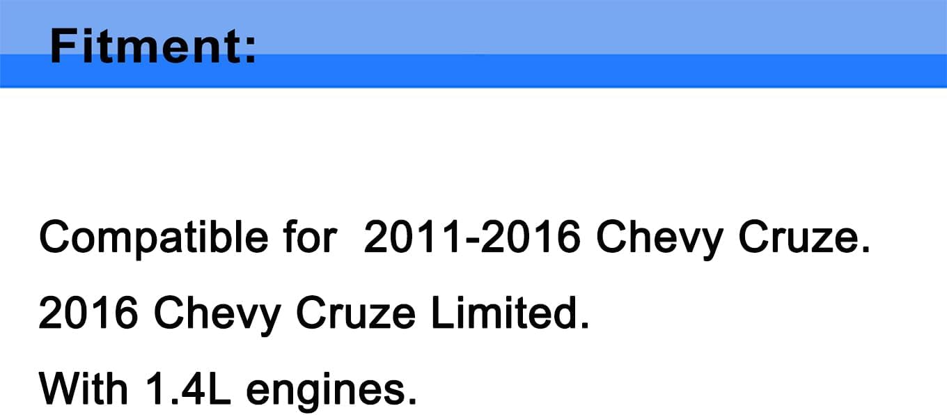 Coolant Reservoir Tank Compatible with 2011-2016 Chevy Cruze 1.4L 2016 Chevy Cruze Limited 1.4L 603-383 13465094 | with 1 Radiator Outlet Lower Hose & 1 Engine Coolant Hose