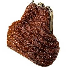 FURINFASHION GR-107 Womens Shiny Luxury Jewelry Beaded Clutch Purse Bead Handbag Bags Wedding Party Dinner With Long Chain