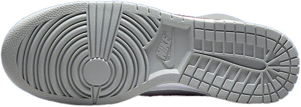 Nike Big Kid's Dunk Hi SE Lt Smoke Grey/Gym Red-White (DH9750 001) : Clothing, Shoes & Jewelry