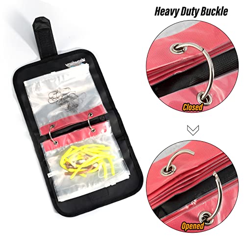 Alwonder Fishing Soft Bait Binder, 10 Pieces Pvc Bags Lure Bag Spinnerbait Storage Bait Binder Soft Tackle Box Tackle Storage Bag Snell Holder For Bait Rig Jig Line Hook Weight #TOP2
