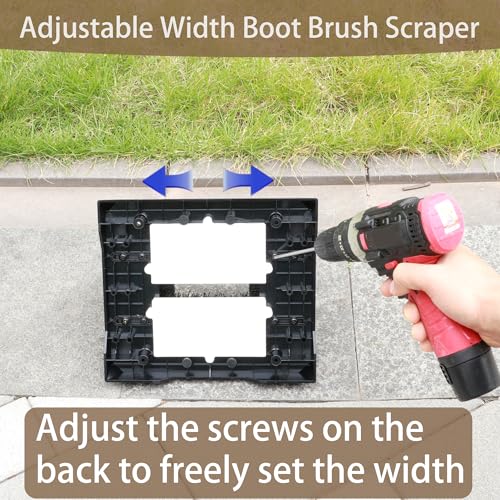 LITUNZEYU Adjustable Width Boot Scrubber & Shoe Cleaner - Heavy Duty,Outdoor/Indoor Use to Remove Mud, Snow,Dirt,Garden,Garage,Farm,Patio Brush by LITUNZEYU - Image 6