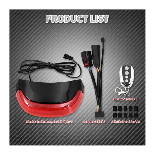 Intermitentes de moto y luz trasera de freno para Harley Touring Road Street 5