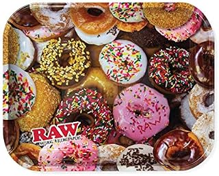 Donut Theme Large Metal Rolling Tray