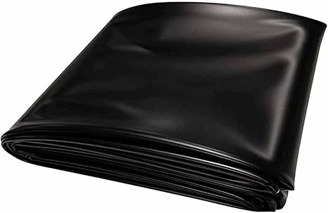 Image HDPE Pond Liner, Garden Pond Skin For Koi Pond, Impermeable Tarp (Color : Black, Size : 10x10m/32.8x32.8ft)