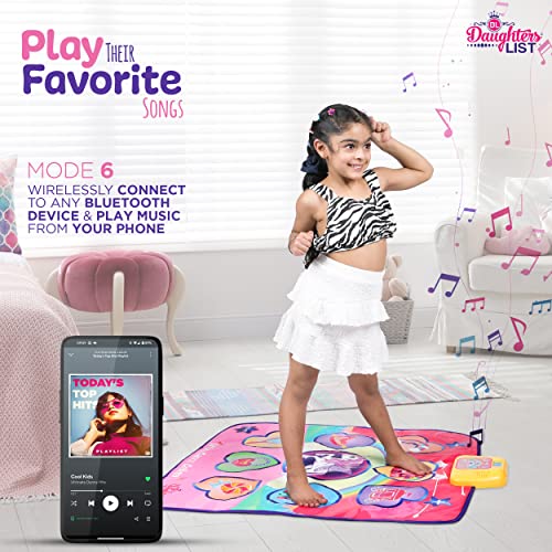Girls Dance Mat With Bluetooth, Built-In Music, Piano Mode | Toys For Girls - Dance Gifts For Girls | Dance Games - Kids Dance Mat For Girls | Dance Pad - Dance Game - Dance Mat For Kids And Adults #TOP5