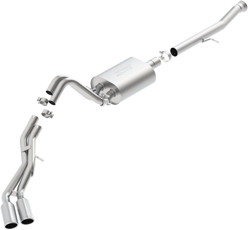 BORLA 140653 Cat-Back Performance Exhaust System for 2015-2020 Cadillac Escalade ESV/GMC Yukon Denali XL 6.2L V8 Automatic Transmission 2, 4 Wheel Drive 4 Door.