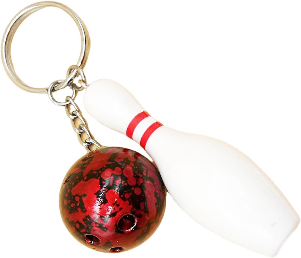 Eye Catching Bowling Ball Keychain Accessory,