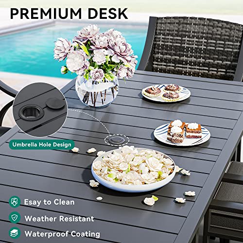 YITAHOME 7-Piece Wicker Outdoor Dining Set #TOP14