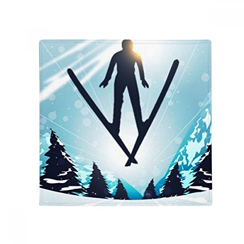 Ski Arbre Aquarelle Pet Mat Idée Cadeau Maison 80cm