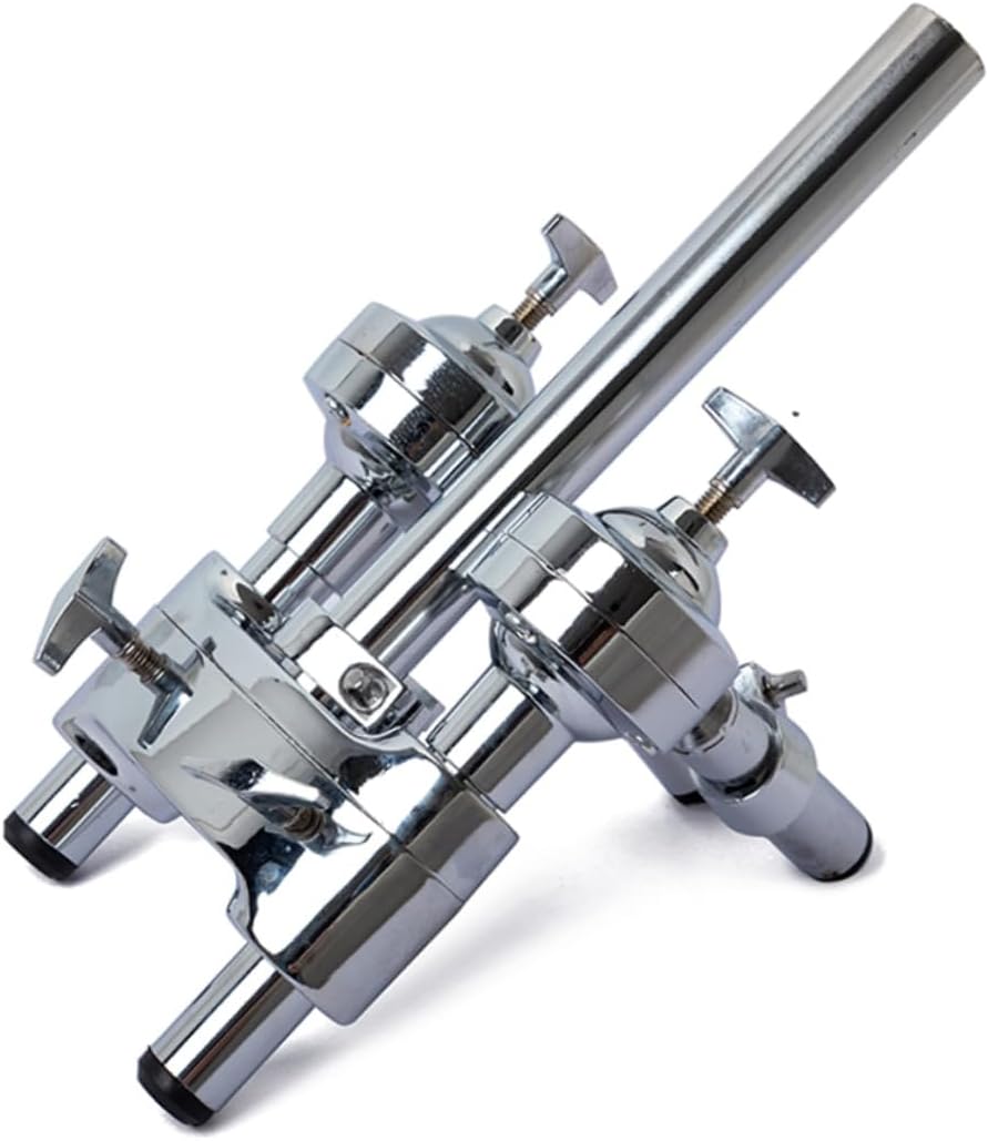 ibasenice Double Drum Tom Holder Bracket Stand Construction Lightweight and Portable Design for Drummer Performance