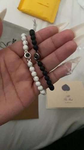 Bracciale Regolabile I Love You In 100 Lingue - Gioiello Con Proiezione Floreale, Acciaio Inox, Regalo Romantico Per Lei
