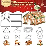 galletas navidad jengibre thermomix Contenido del paquete: un total de 18 formas de galletas, 5 juegos de producción a juego, pueden hacer efectos 3D de árbol de Navidad, muñeco de nieve, reno, trineo, casa de pan de jengibre para hacer chocolates, galletas, galletas para Nochebuena o vacaciones.