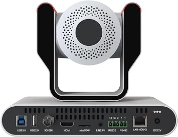 BZB GEAR 20X 1080P FHD AUTO Tracking HDMI/3G-SDI/USB 2.0/USB 3.0/NDI|HX Live Streaming PTZ Camera with Tally Lights (White)