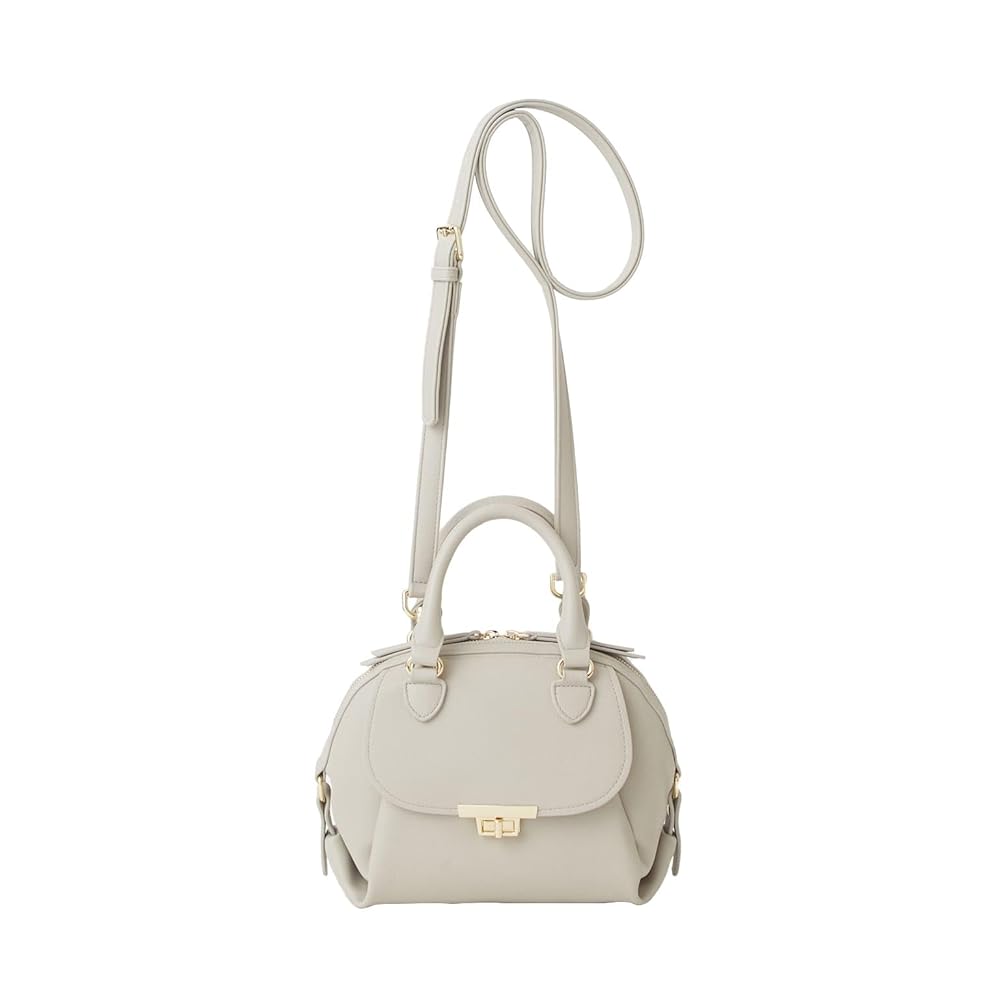 DIANA スタッズ付きハンドバッグ ホワイト DIANA スタッズ付き