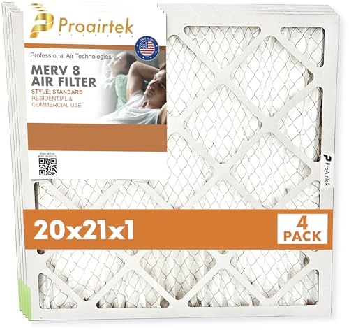 Filtres à air Proairtek 20x21x1 MERV 8 contre la poussière et pour purifier votre intérieur