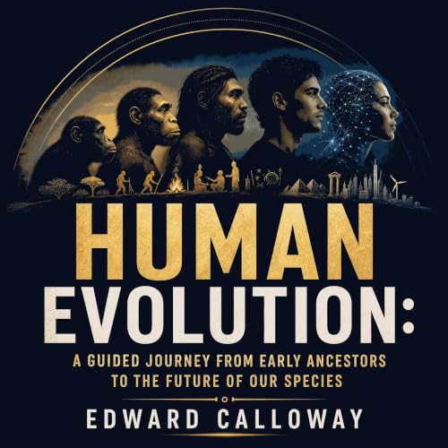 Human Evolution: A Guided Journey From Early Ancestors to the Future of Our Species Audiolibro Por Edward Calloway arte de po