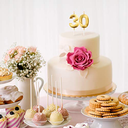 image for BBTO Birthday Candles Numeral Candles Cake Topper Decoration for Birth