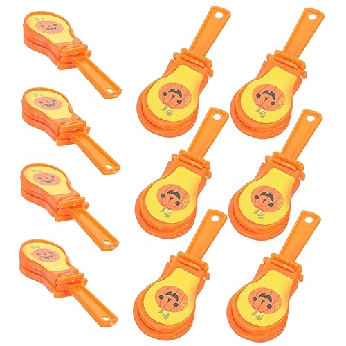 KICHOUSE 10piezas Aplaudidores De Mano De Halloween Juguetes De Fiesta Divertidos Accesorios para Celebraciones y Animación De Ruidosos y Coloridos