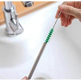 Libman Bottle & Dish Brush Kit | Cleaning Brushes for Kitchen Use | Straw Brush | Scrub Brushes for Dishes | Big Job Kitchen Brush | Palm Scrub Brush | 3 Different Brushes & Straw Cleaner Included