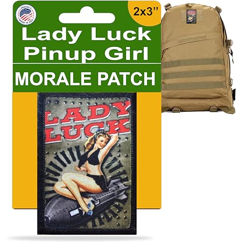 Bomber Pin Up Girl Lady Luck Morale Patch. WWII Gear Patches by RedheadedTshirts | Pin up Gril Patch for Your Plate Carrier Accessories, Military Gear, Tactical Vest, Backpack or hat
