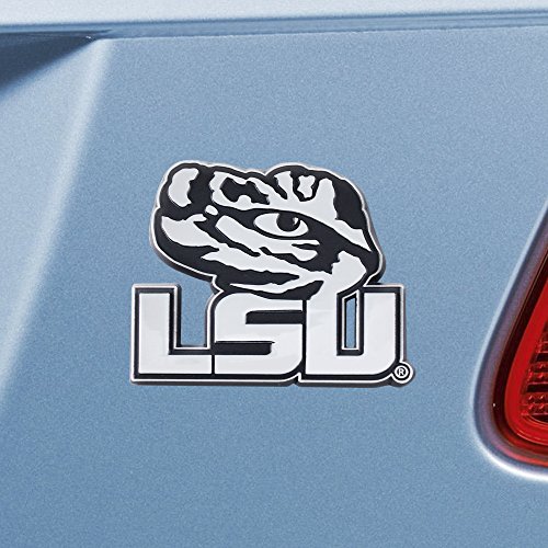 FANMATS NCAA LSU Tigers Chrome Metal Emblem