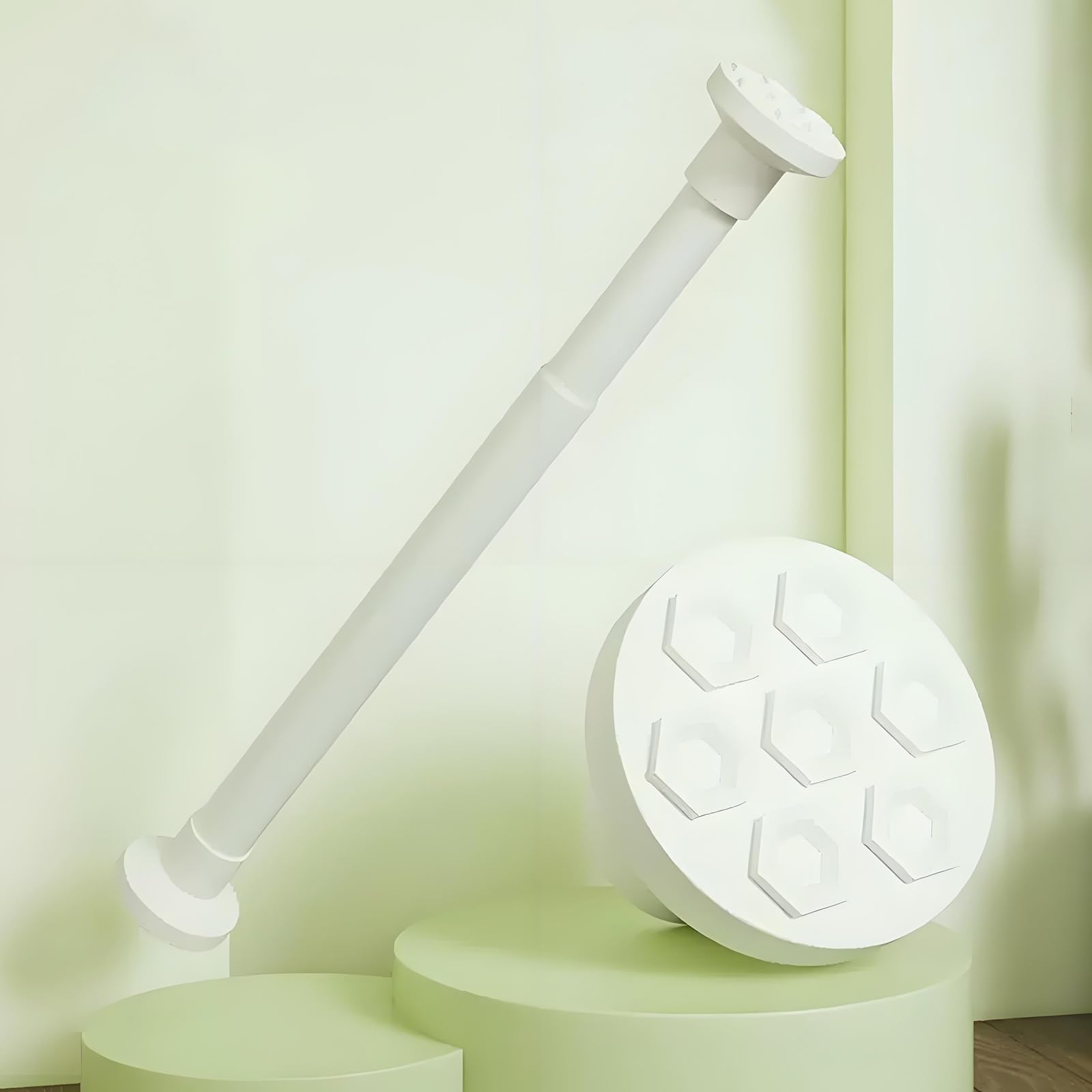 Tringle à Rideau de Douche pour dressing modulable et salle de bain sans trous