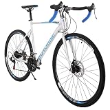 EUROBIKE Gravel Bike, YH-XC580 Road Bikes, Gravel Bikes for Men,54cm Frame Bicycle, 700C Wheels, Com