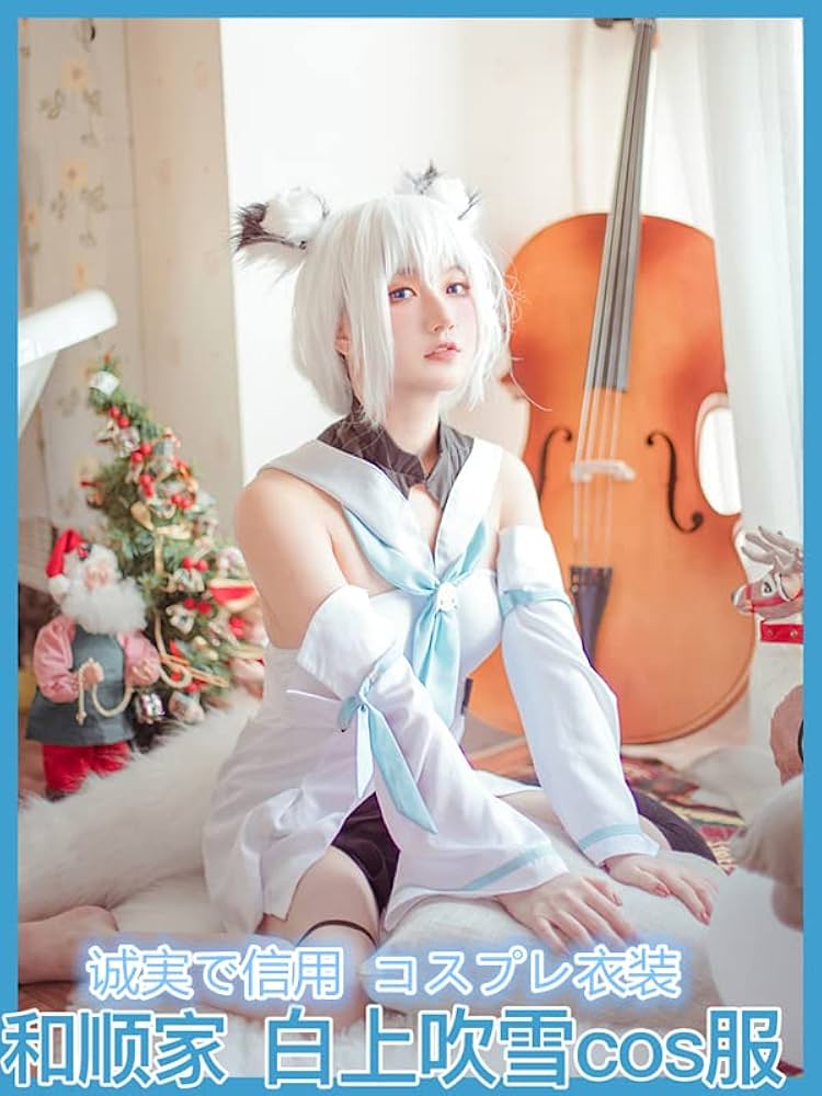 本日まで限定値下げ【フルセット：衣装+ウィッグ+靴+耳尻尾】白上フブキ コスプレ allseasonfashion_coslf4044
