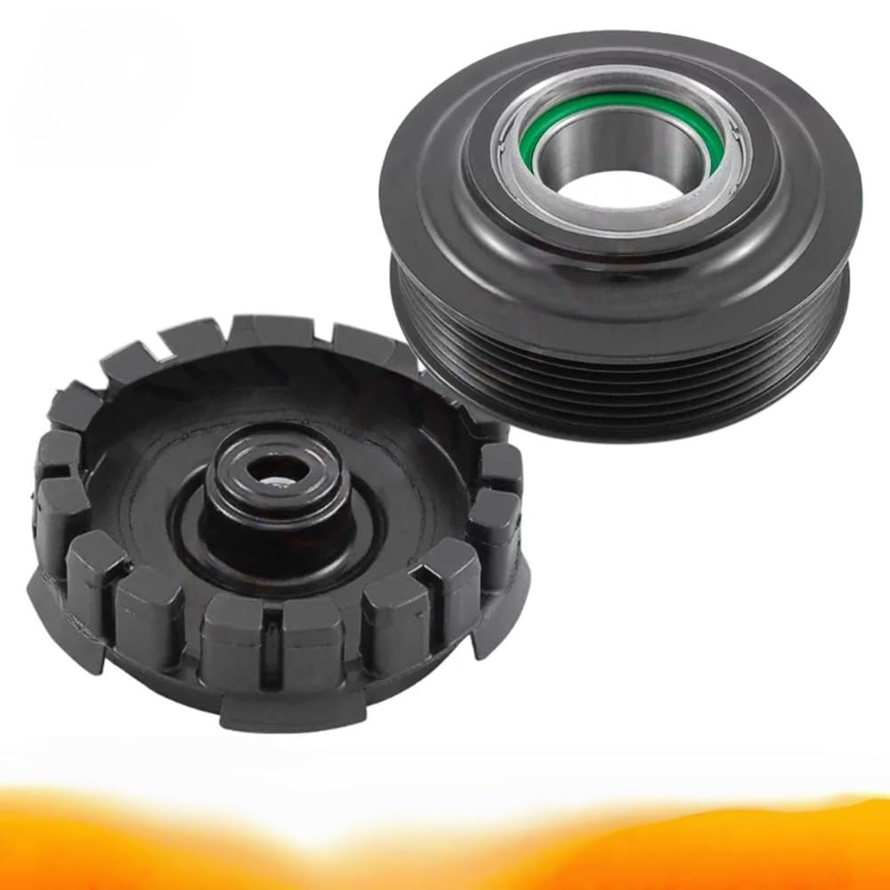 embrayage climatisation Poulie d'embrayage de compresseur AC, Convient pour VV Transporter T5 Amarok Multivan 7E0820803 7E0820803F 7E0260803G 7SEU17C A/C kit embrayage clim