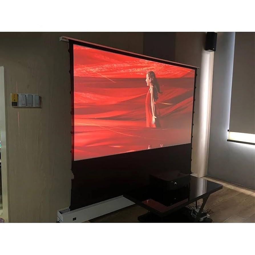 映写機＋スクリーン Amazon | スクリーン 80-150 インチ電動モーター付き HD/4K