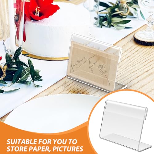 Porte-étiquettes acrylique de table stable et transparent SOIMISS