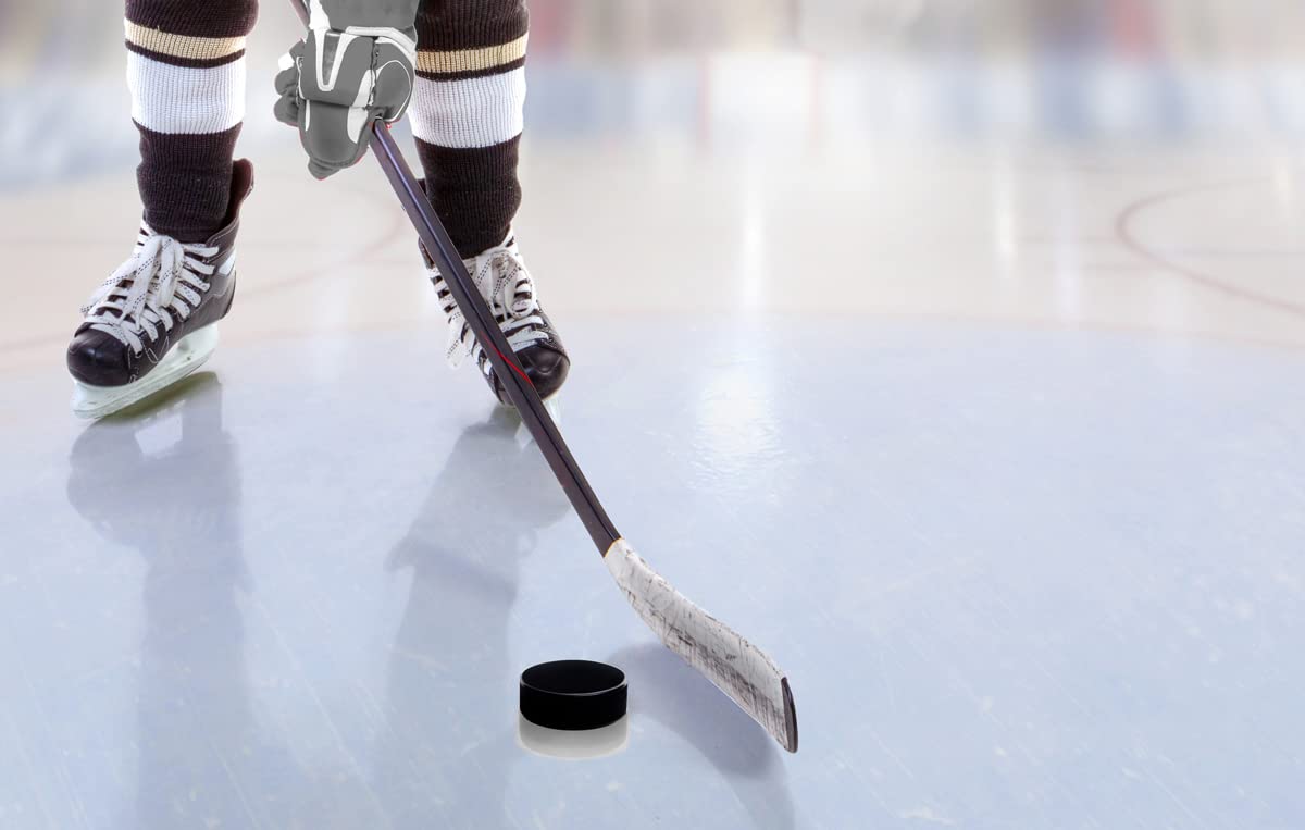 Winnwell Black Ice Hockey Pucks - Pail of Standard 6oz Weighted Training Ice Puck, Official Size, Great for Stick Handling & Training Drills for Youth & Adult Players- 18 Pack