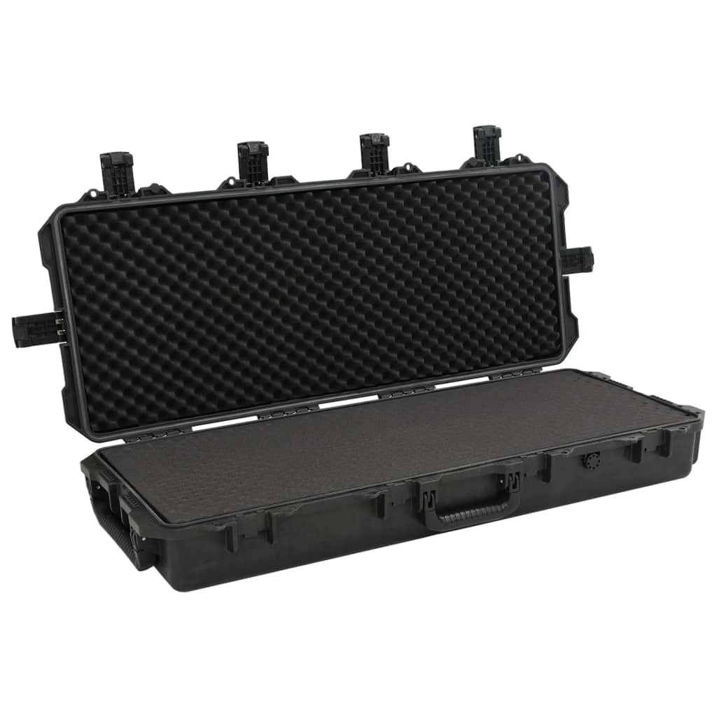 Hartschalenkoffer für Flugreisen, 100,5x42x17 cm, Transportkoffer mit Schaumstoffeinlage, abschließbarer Werkzeugkoffer aus Polypropylen, stoßfest, Wasserschutz