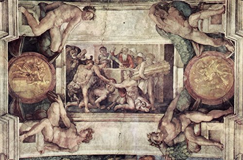 Michelangelo Sixtine fresque XL pour sublimer le mur de votre bureau