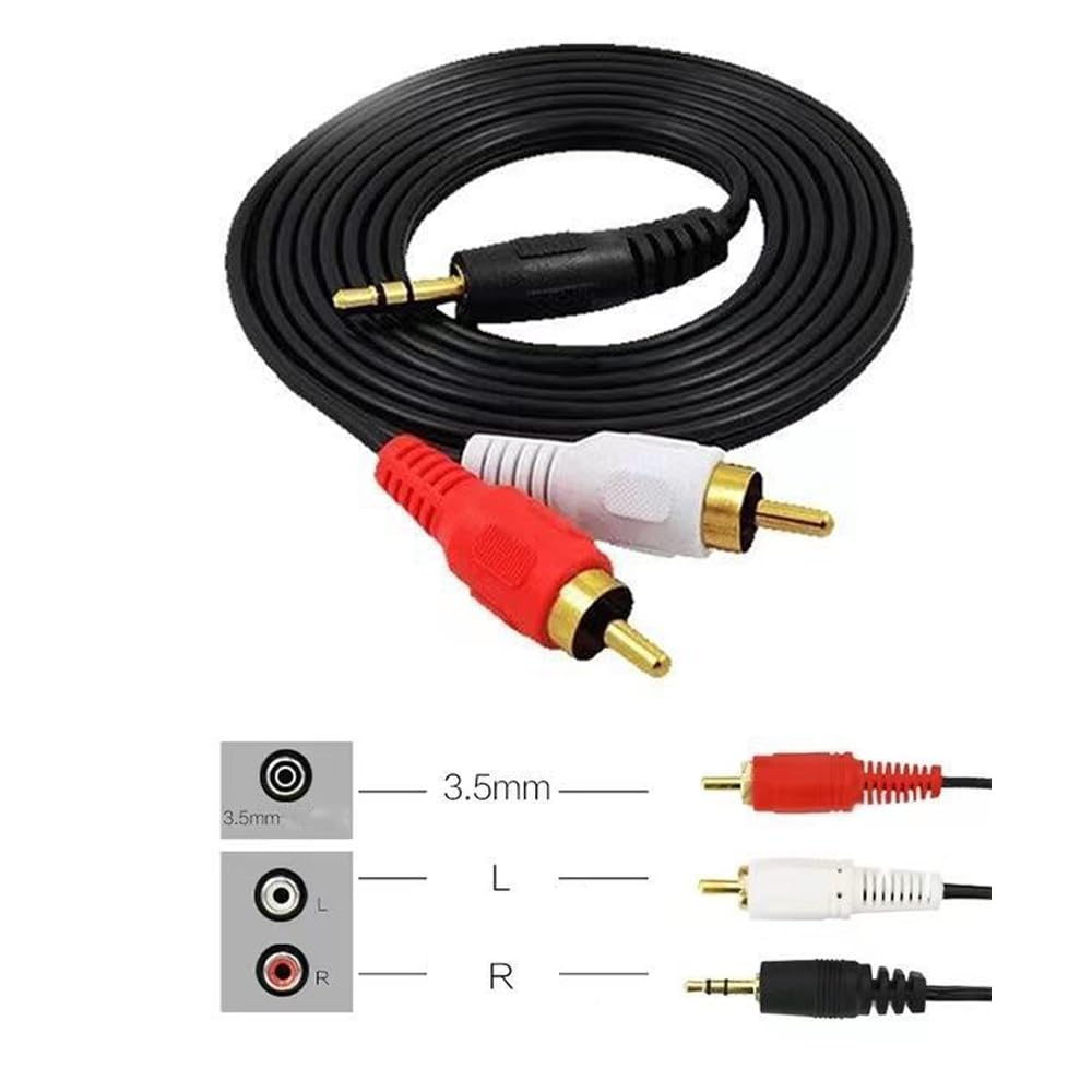 Amazon | ThtRht オーディオケーブル 1/8インチ 3.5mm TRS オス - 2