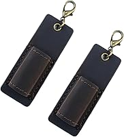 Vista 19 de boshiho - Soporte para tarjetas de identificación de crédito de piel auténtica con cordón elástico para el cuello, estilo vertical (negro)