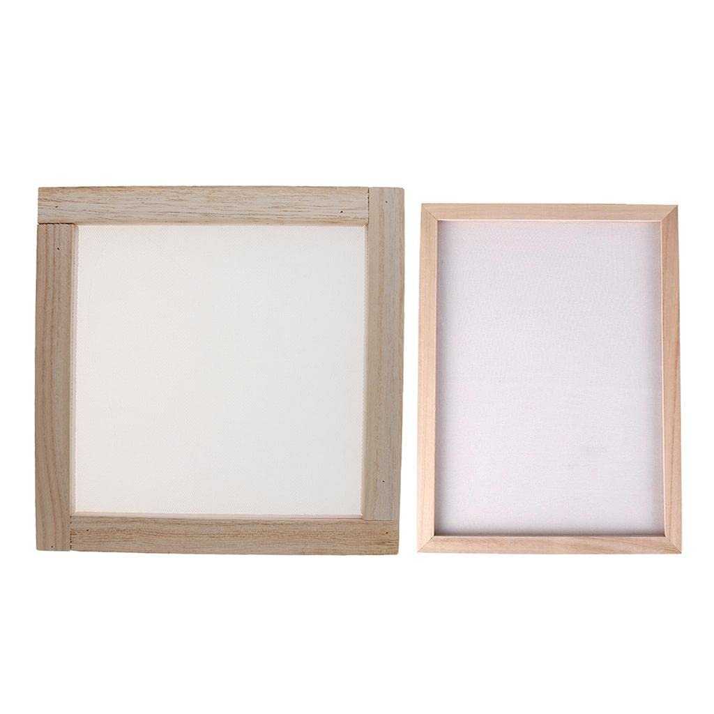 Paper Making Frame Screen Wood Paper Making Papermaking Mould Crafts 20x20CM-picture-20