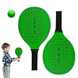 ➲Facile à transporter : notre ensemble de raquettes de plage est parfait pour ceux qui aiment jouer en plein air. Son design léger et compact le rend facile à transporter, vous pouvez donc l'emporter partout et profiter de plus d'heures de plaisir et d'exercice à la plage ou au parc.