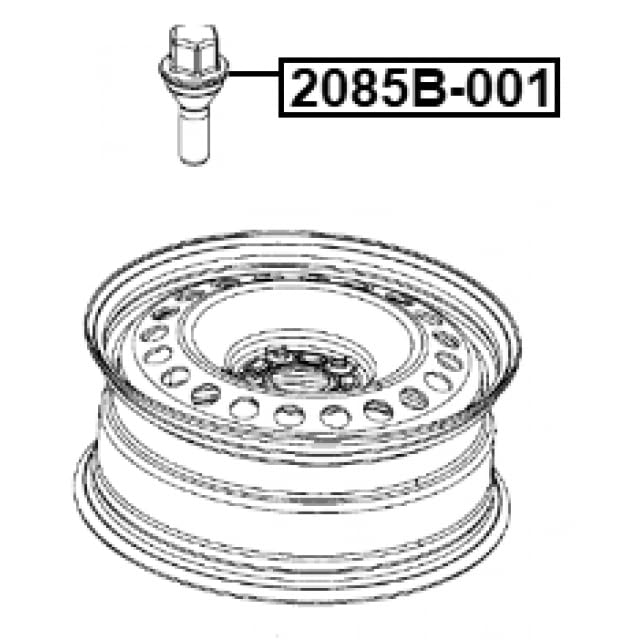 FEBEST 0523-005 Sospensione Ruota - Asta Pendolo Asse Posteriore (3 Pezzi) - 6