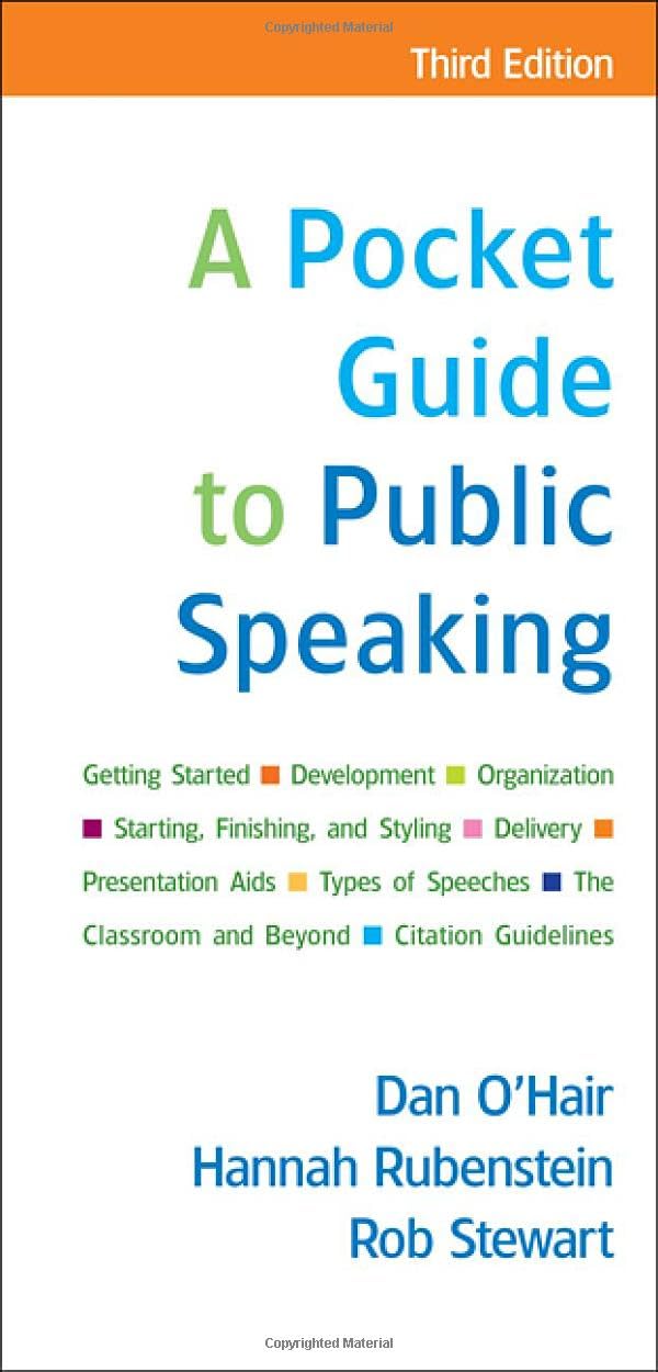 A Pocket Guide to Public Speaking