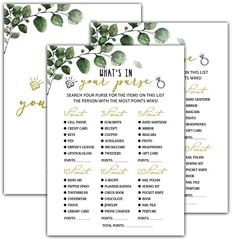 OZTEMETY Wedding Shoe Game Cards - 25 Bridal Shower Game Cards, Minimalist Engagement Party - View #5
