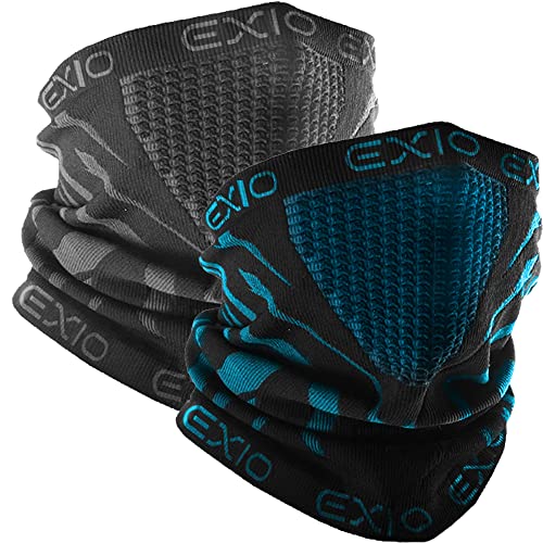 Image of EXIO Winter Neck Warmer Gaiter /Balaclava (1Pack or 2Pack) - Windproof Face Mask for Ski, Snowboard