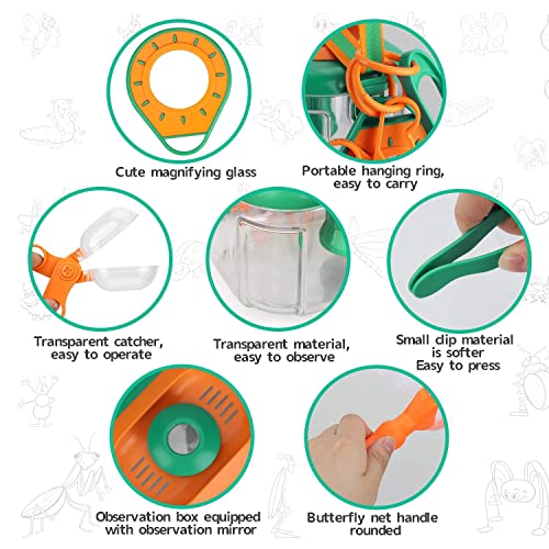 Toy Life Bug Catcher Kit For Kids, Bug Catching Kit With Butterfly Net, Critter Keeper, Magnifying Glass, Insect Catcher, Butterfly Kit, Bug Toys Kids Explorer Kit, Bug Kit For Kids 3 4 5 6 7 8 #TOP7