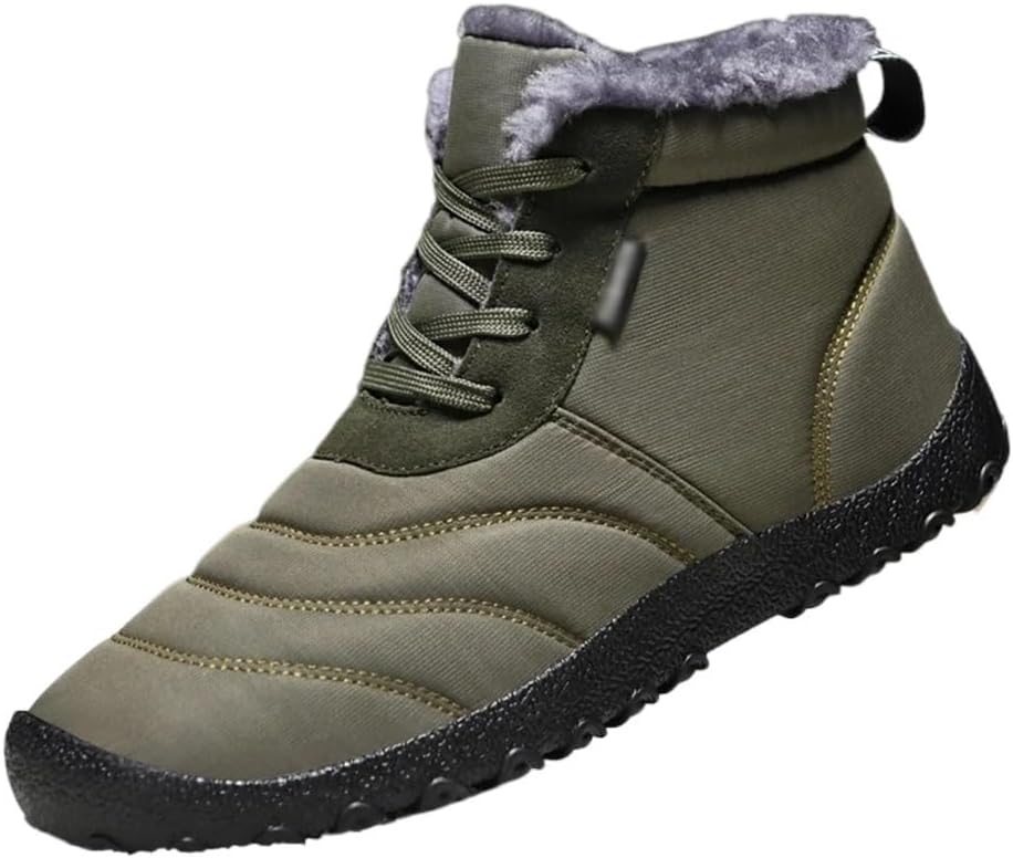 Winter Waterproof Men's Snow Casual Shoes Plush Outdoor Men's Sneakers Warm Men Shoes Male Snow Boots(39 Code)