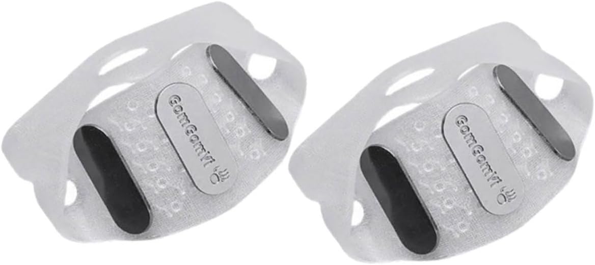 Xmas Anti-Slip Shoe Covers Ice Grippers for Boots, 2pcs Silver