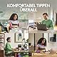 Logitech MX Anywhere 3S Compact Kabellose Maus, Fast Scrolling, 8K DPI Any-Surface Tracking, Quiet Clicks, Programmierbare Tasten, USB C, Bluetooth, Windows PC, Linux, Chrome, Mac - Graphit